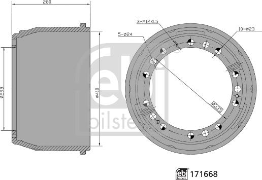 Febi Bilstein 171668 - Jarrurumpu inparts.fi