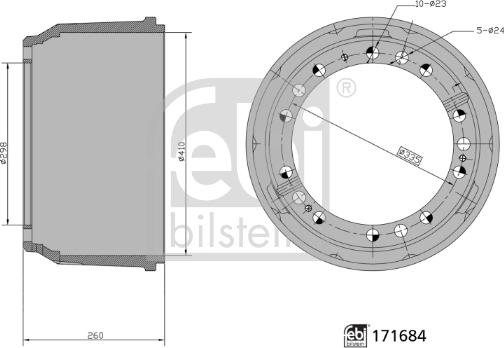 Febi Bilstein 171684 - Jarrurumpu inparts.fi