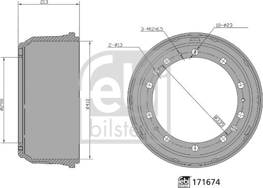 Febi Bilstein 171674 - Jarrurumpu inparts.fi