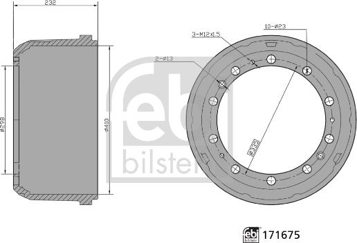 Febi Bilstein 171675 - Jarrurumpu inparts.fi