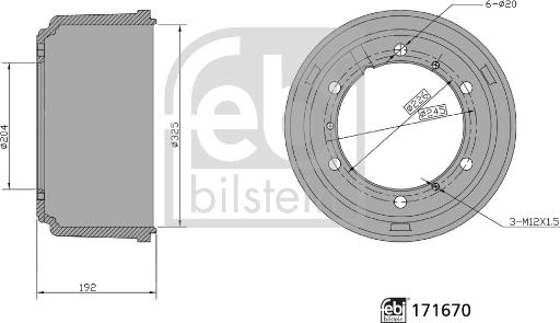 Febi Bilstein 171670 - Jarrurumpu inparts.fi