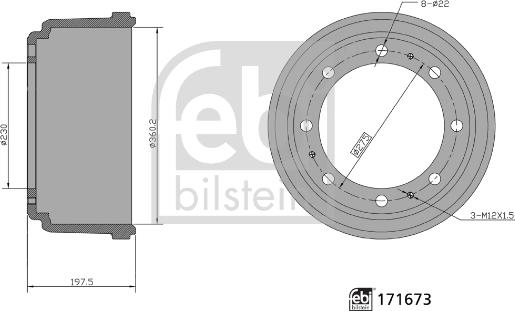 Febi Bilstein 171673 - Jarrurumpu inparts.fi