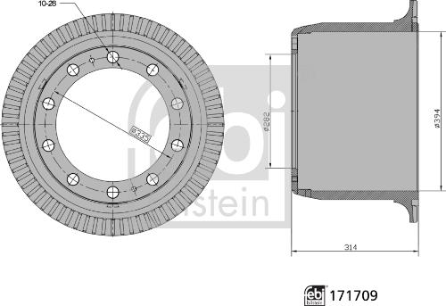 Febi Bilstein 171709 - Jarrurumpu inparts.fi