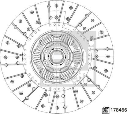 Febi Bilstein 178466 - Kytkinlevy inparts.fi