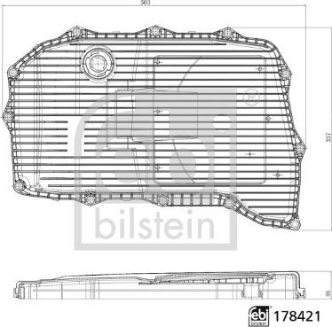 Febi Bilstein 178421 - Hydrauliikkasuodatin, automaattivaihteisto inparts.fi