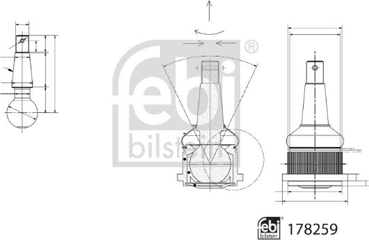 Febi Bilstein 178259 - Pallonivel inparts.fi