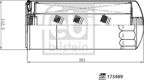 Febi Bilstein 173489 - Öljynsuodatin inparts.fi