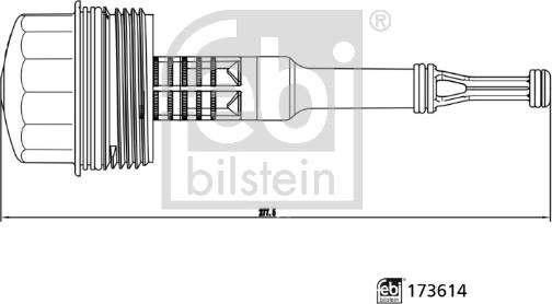 Febi Bilstein 173614 - Kansi, öljysuodatinpesä inparts.fi