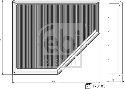 Febi Bilstein 173185 - Ilmansuodatin inparts.fi