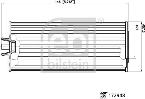 Febi Bilstein 172948 - Öljynsuodatin inparts.fi