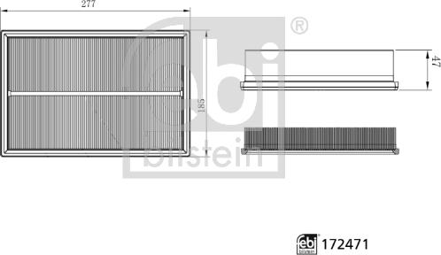 Febi Bilstein 172471 - Ilmansuodatin inparts.fi