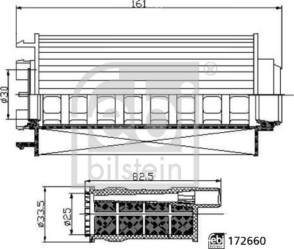 Febi Bilstein 172660 - Polttoainesuodatinsarja inparts.fi