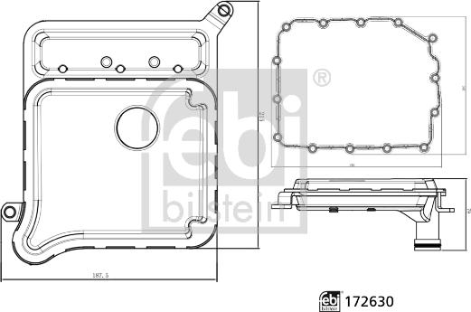 Febi Bilstein 172630 - Hydrauliikkasuodatin, automaattivaihteisto inparts.fi