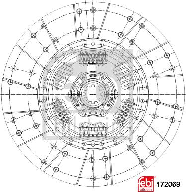 Febi Bilstein 172069 - Kytkinlevy inparts.fi