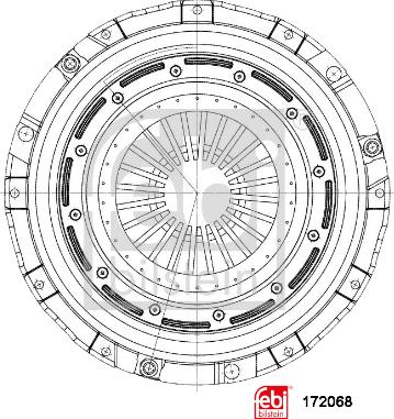 Febi Bilstein 172068 - Kytkimen painelevy inparts.fi