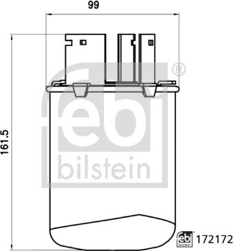 Febi Bilstein 172172 - Polttoainesuodatin inparts.fi