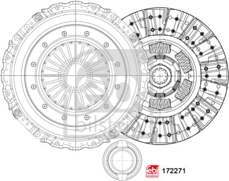 Febi Bilstein 172271 - Kytkinpaketti inparts.fi