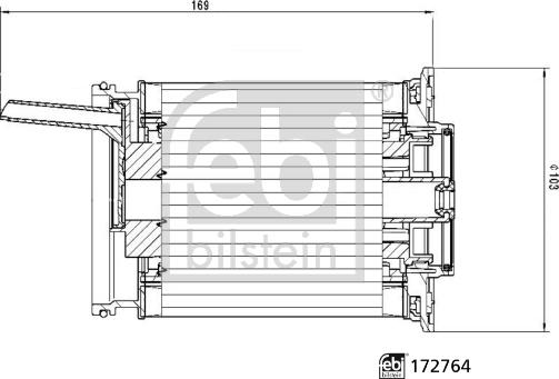 Febi Bilstein 172764 - Polttoainesuodatin inparts.fi