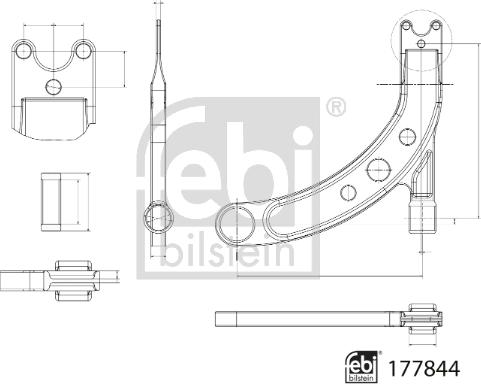 Febi Bilstein 177844 - Tukivarsi, pyöräntuenta inparts.fi