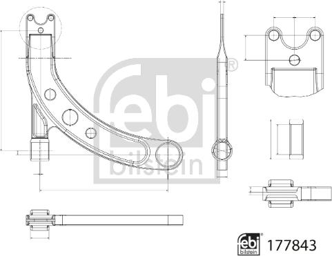 Febi Bilstein 177843 - Tukivarsi, pyöräntuenta inparts.fi