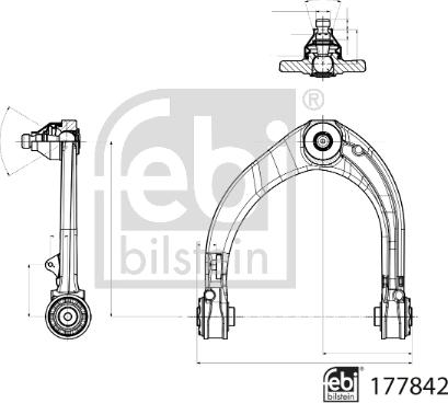 Febi Bilstein 177842 - Tukivarsi, pyöräntuenta inparts.fi