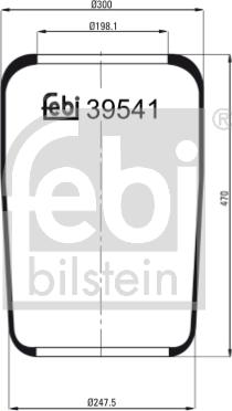 Febi Bilstein 39541 - Metallipalje, ilmajousitus inparts.fi