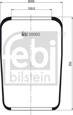 Febi Bilstein 39560 - Metallipalje, ilmajousitus inparts.fi