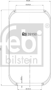 Febi Bilstein 39150 - Metallipalje, ilmajousitus inparts.fi