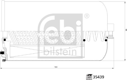 Febi Bilstein 35439 - Polttoainesuodatin inparts.fi