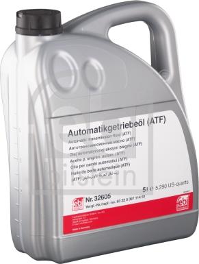 Febi Bilstein 32605 - Automaattivaihteistoöljy inparts.fi