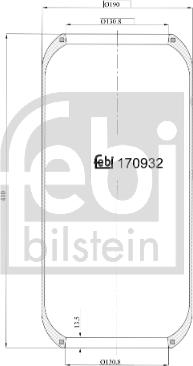 Febi Bilstein 20921 - Metallipalje, ilmajousitus inparts.fi