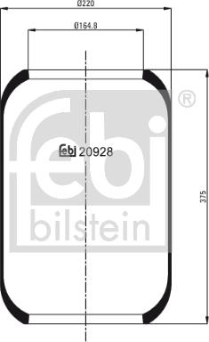 Febi Bilstein 20928 - Metallipalje, ilmajousitus inparts.fi