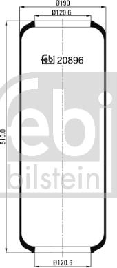 Febi Bilstein 20896 - Metallipalje, ilmajousitus inparts.fi