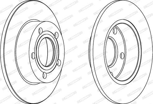 Ferodo DDF952C - Jarrulevy inparts.fi