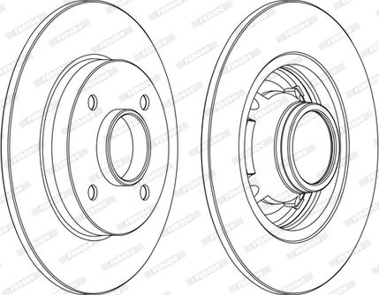 Ferodo DDF1564P-D - Jarrulevy inparts.fi