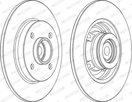 Ferodo DDF1561C-1-D - Jarrulevy inparts.fi