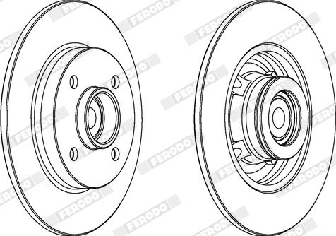 Ferodo DDF1561X - Jarrulevy inparts.fi