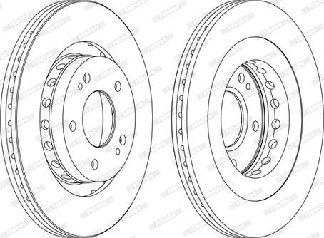 Ferodo DDF1642P-1-D - Jarrulevy inparts.fi