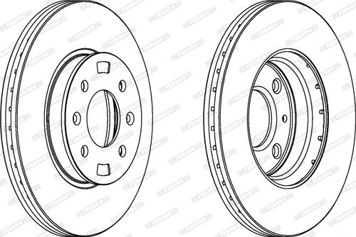 Ferodo DDF1603C - Jarrulevy inparts.fi