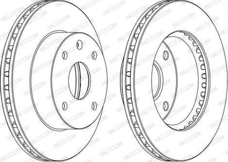 Ferodo DDF1257C - Jarrulevy inparts.fi