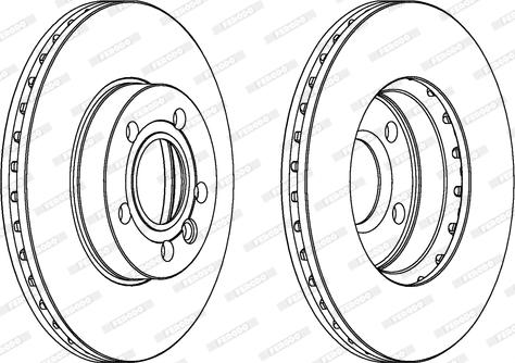 Ferodo DDF846C - Jarrulevy inparts.fi