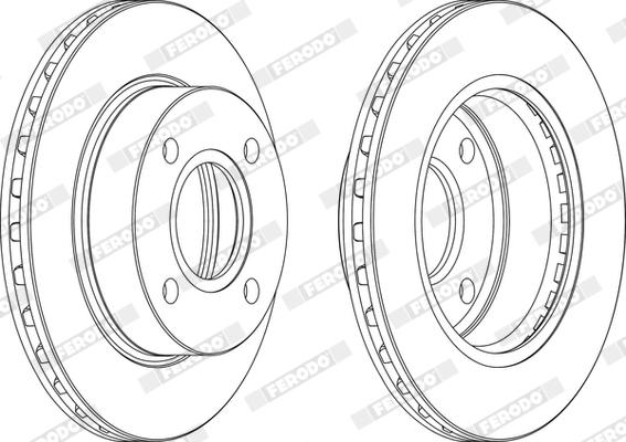 Ferodo DDF887X - Jarrulevy inparts.fi