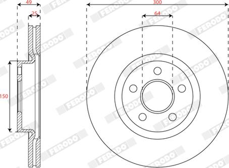 Ferodo DDF3064C - Jarrulevy inparts.fi