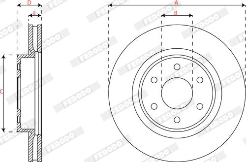 Ferodo DDF3061C - Jarrulevy inparts.fi