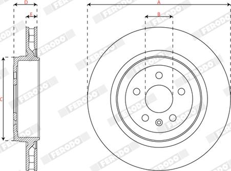 Ferodo DDF3018C-1 - Jarrulevy inparts.fi