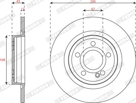 Ferodo DDF3031C - Jarrulevy inparts.fi