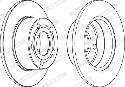 Ferodo DDF321X - Jarrulevy inparts.fi