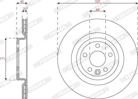 Ferodo DDF2996C - Jarrulevy inparts.fi