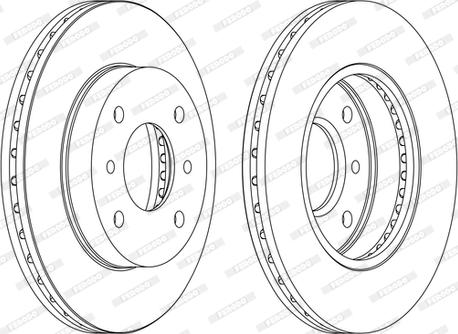 Ferodo DDF260P-D - Jarrulevy inparts.fi