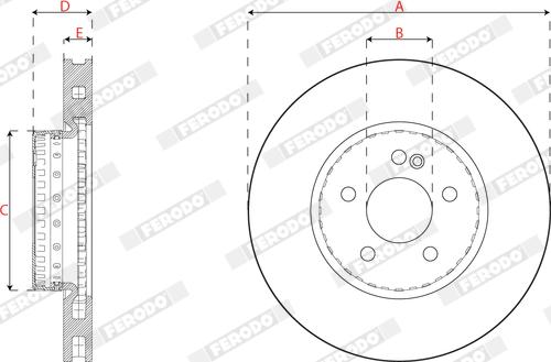 Ferodo DDF2834VC-1 - Jarrulevy inparts.fi